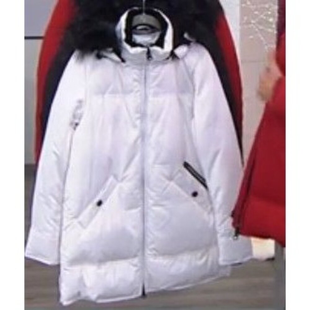 Laurier Hybradown Snow Parka with Removable Hood - Ski / Winter Coat White 1X